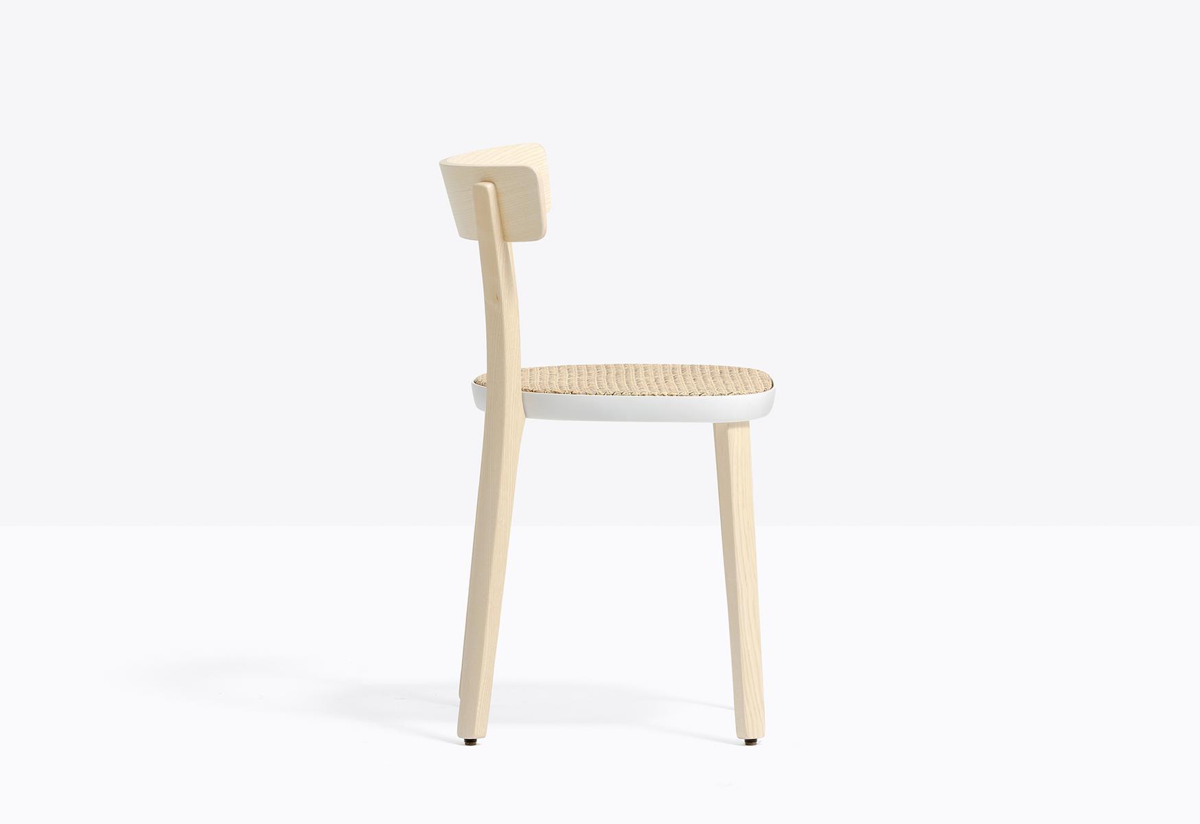 Ash chair with cane seat | Folk 2920 by Pedrali