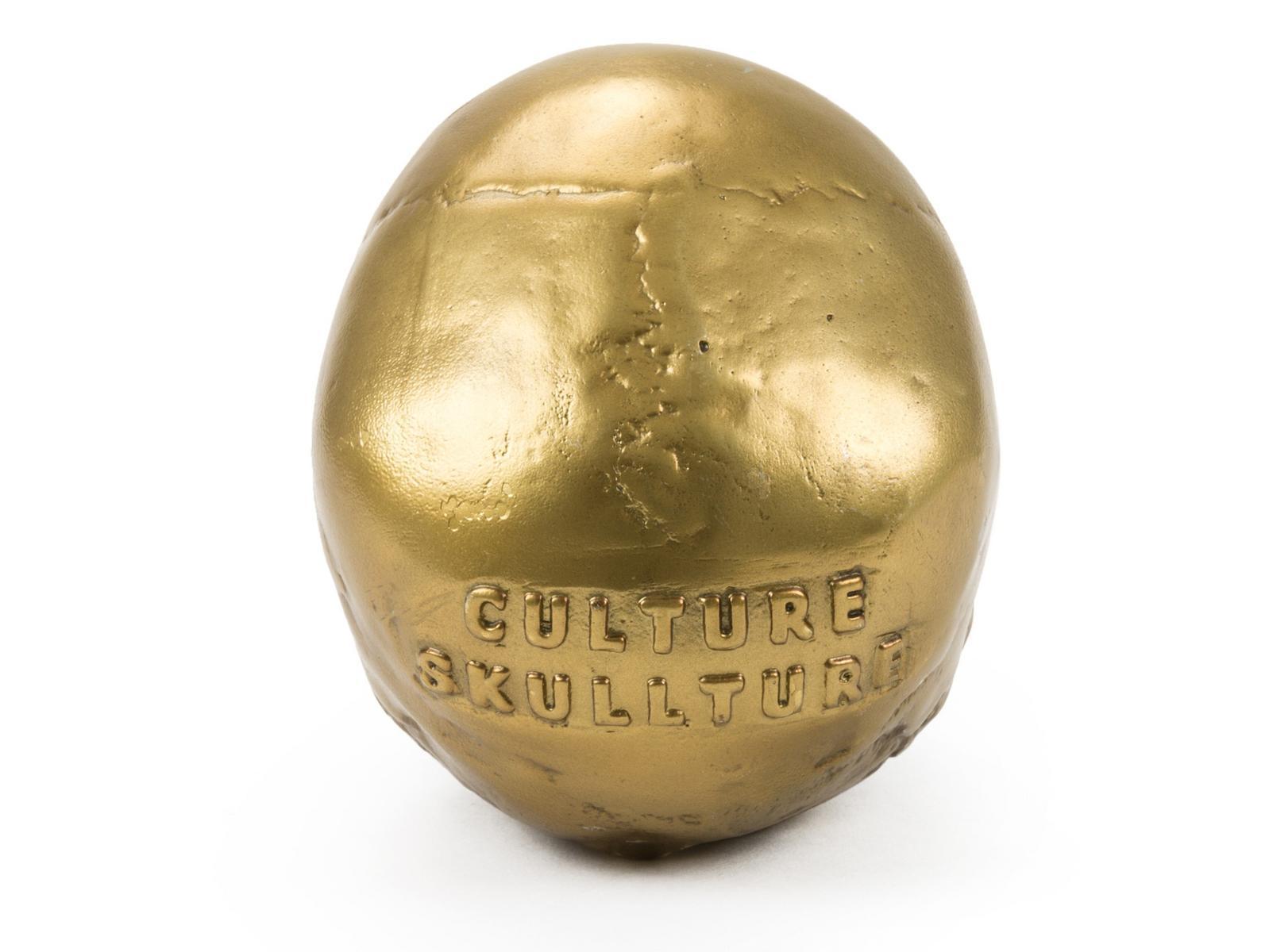 Aluminium decorative object | Human Skull by Seletti