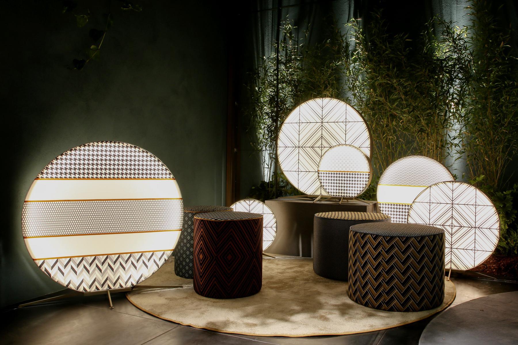 LED fabric floor lamp | Babu by Contardi