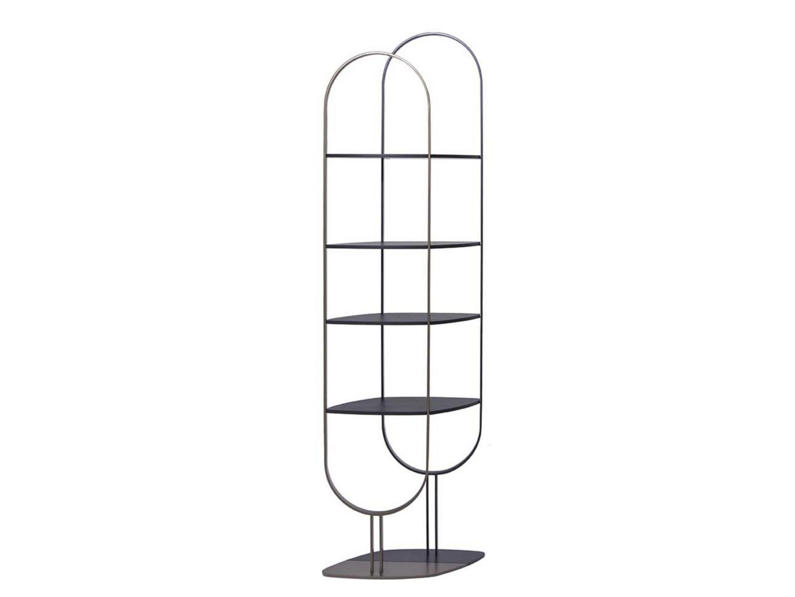 Freestanding painted metal bookcase | Sand by Tonin Casa