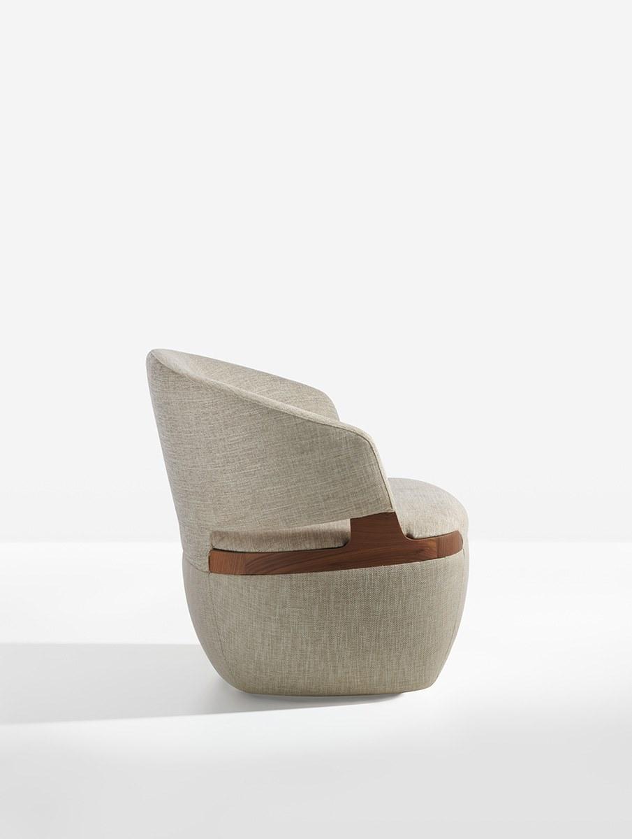 Swivel fabric easy chair | Velis by Potocco