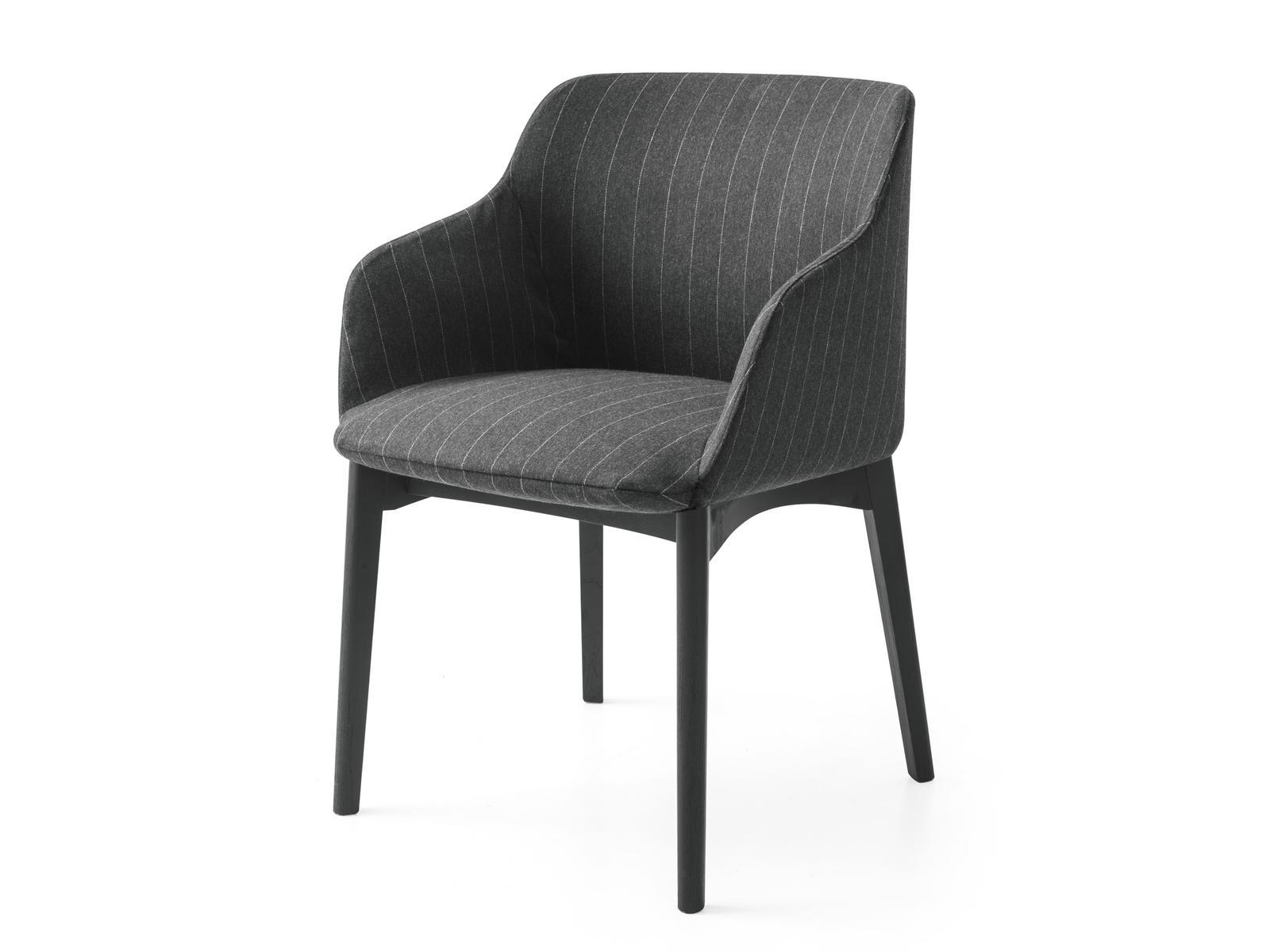 Upholstered chair with armrests | Elle by Calligaris