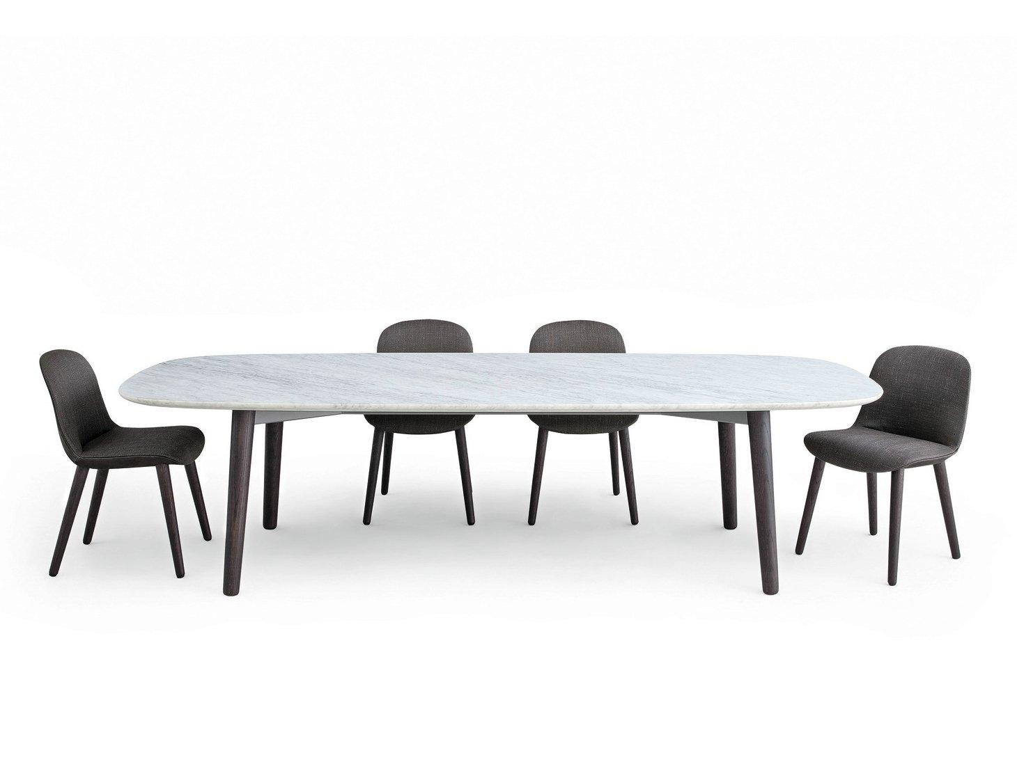 Rectangular marble table | Mad Dining Table by Poliform