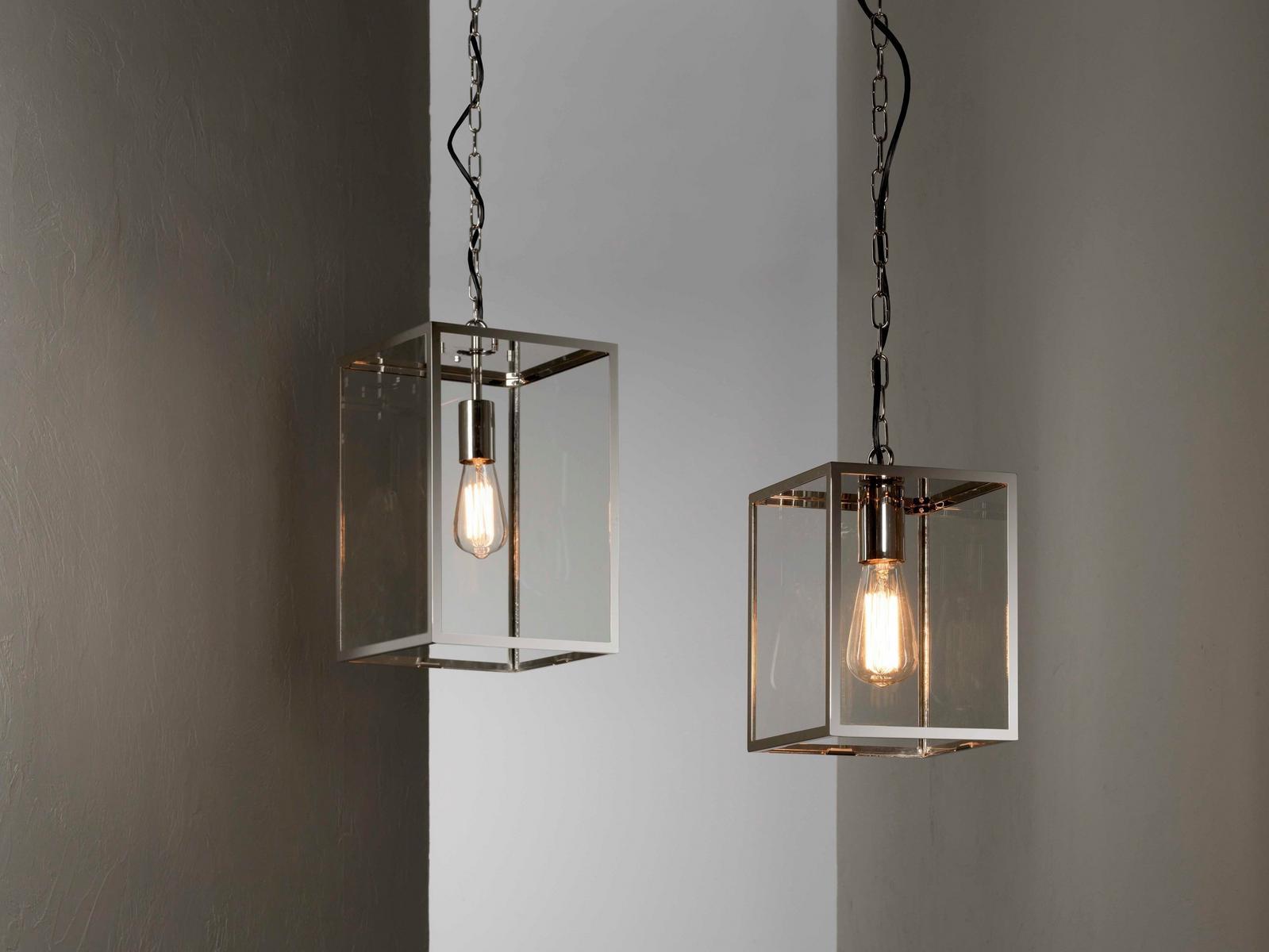 LED Glass and Stainless Steel outdoor pendant lamp | Homefield Pendant by Astro lighting