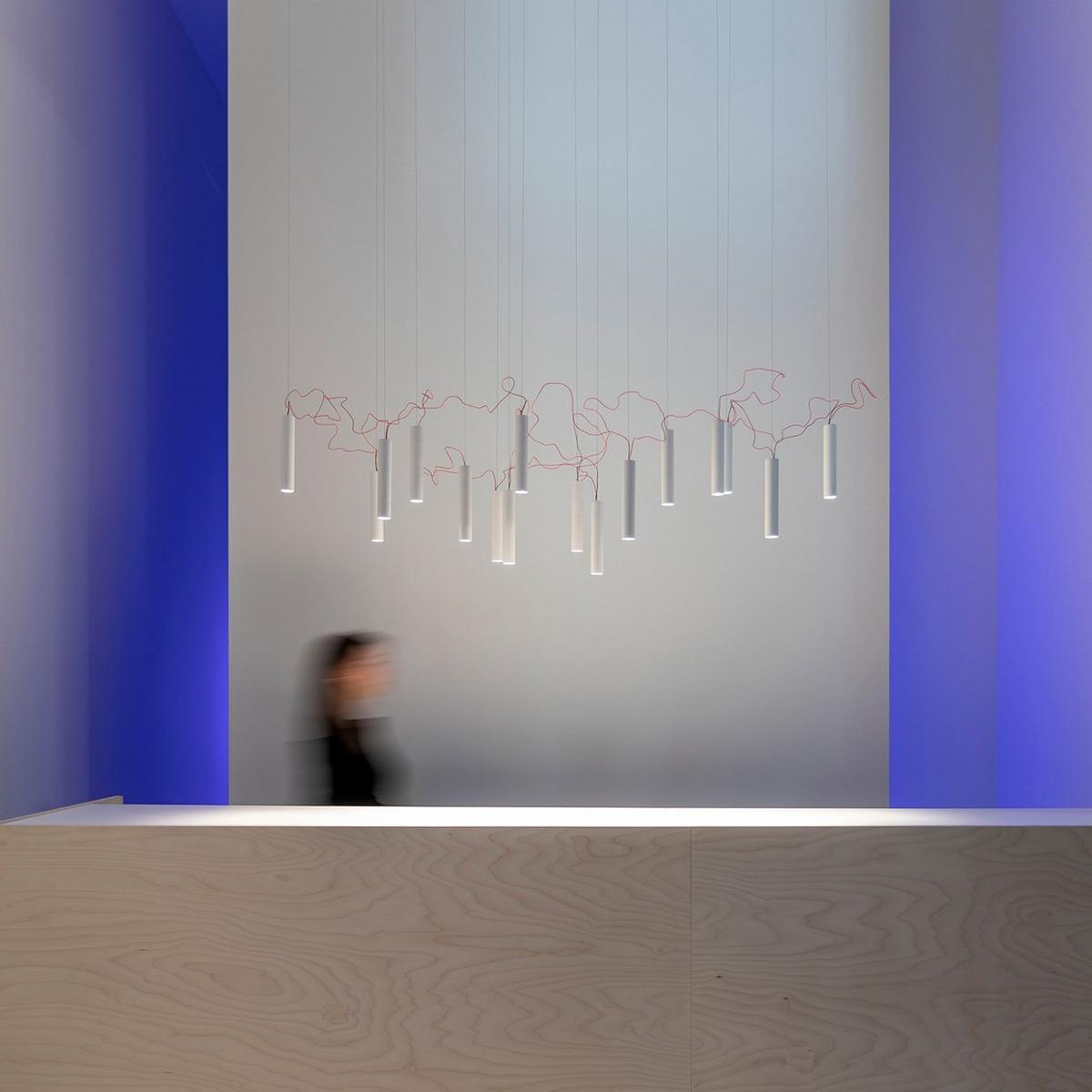 LED metal pendant lamp | Simbiosi by Davide Groppi