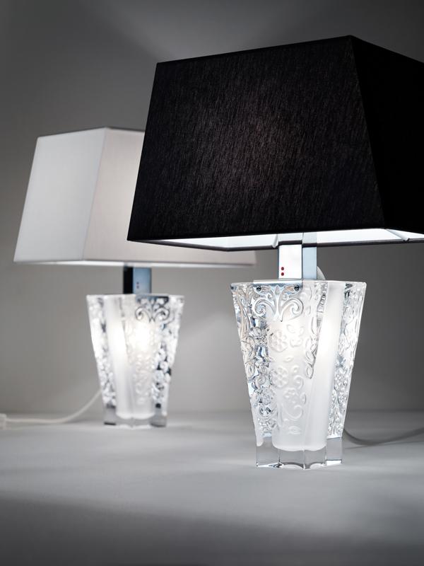 Crystal table lamp | Vicky by Fabbian