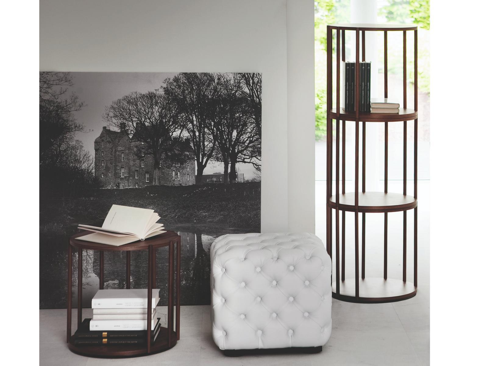 Round wooden coffee table | Cell by Porada