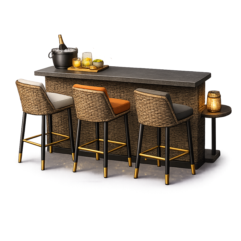 Outdoor bar chairs