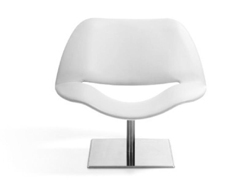 Swivel easy chair with 4-spoke base | Medium Lips by Dema