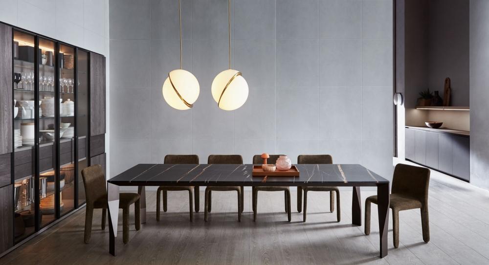 Upholstered fabric chair | Glove-up by Molteni