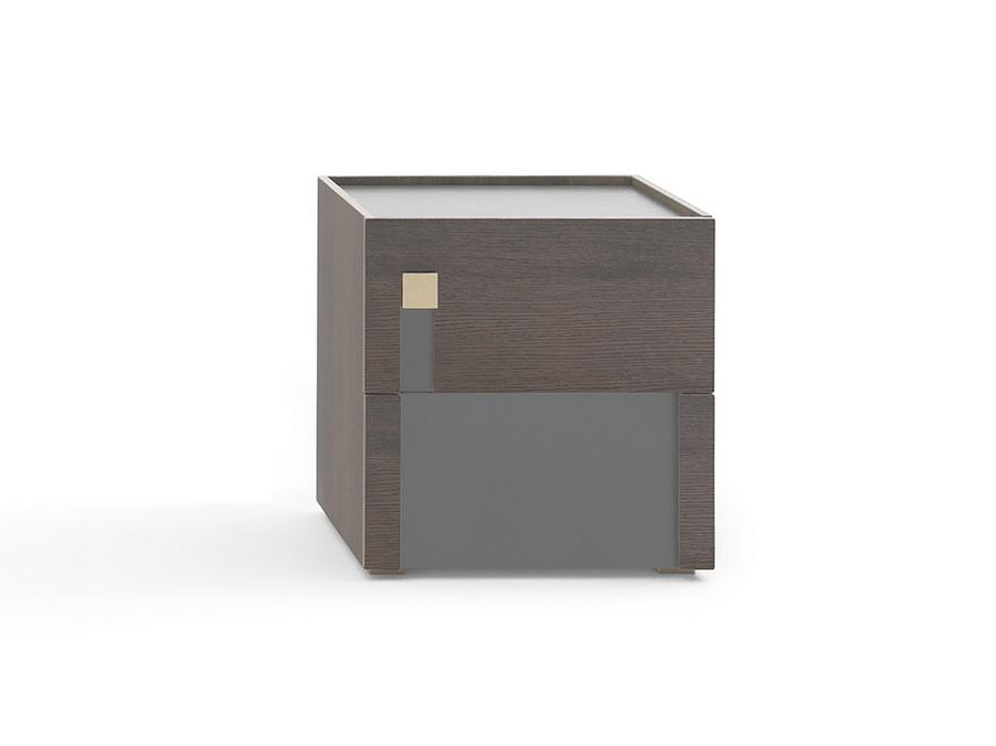 Wooden bedside table with drawers | Logos by Pianca