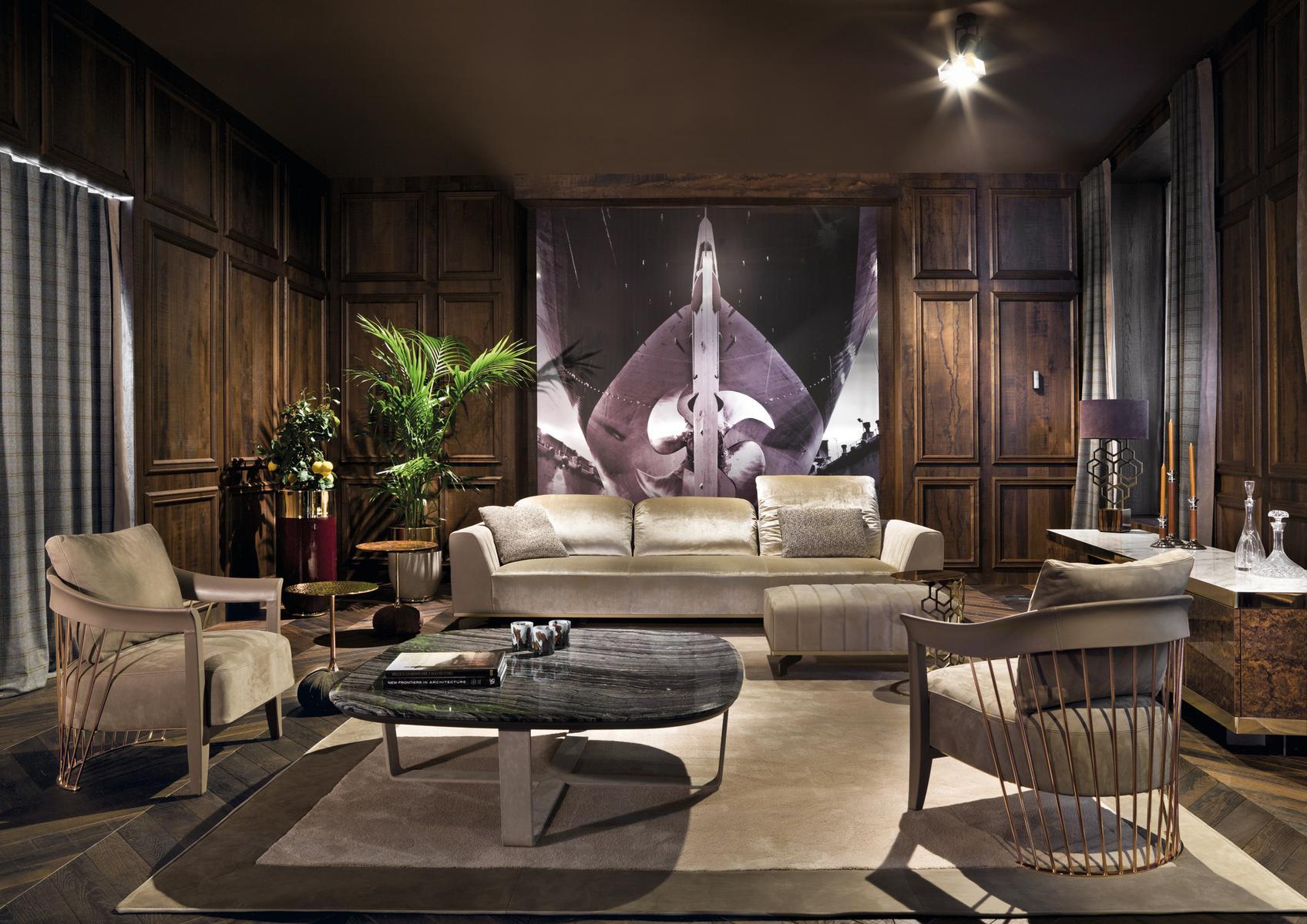 Modular fabric sofa | Sheffield by Longhi