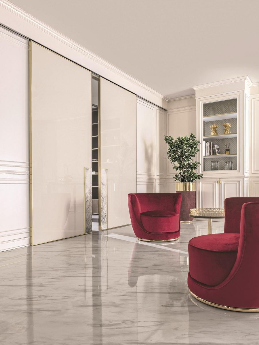 Fabric armchair | Laurent by Longhi