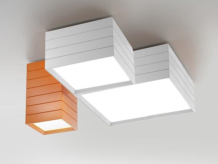 LED modular aluminium ceiling light | Groupage by Artemide