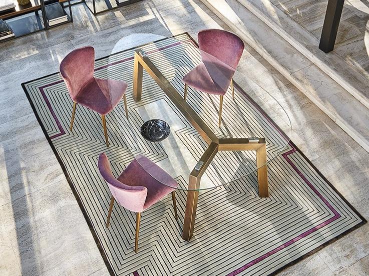 Upholstered fabric chair | Gio' by Riflessi