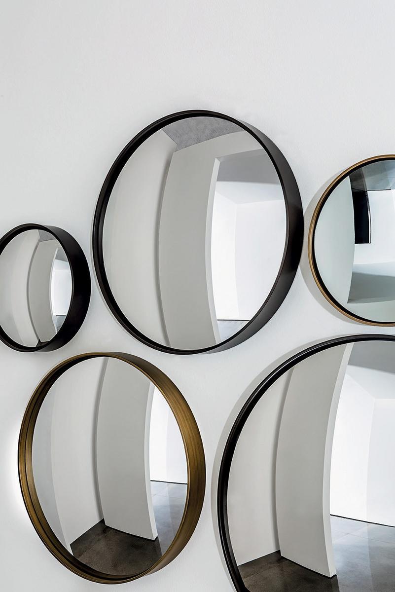 Round wall-mounted mirror | Sail by Sovet