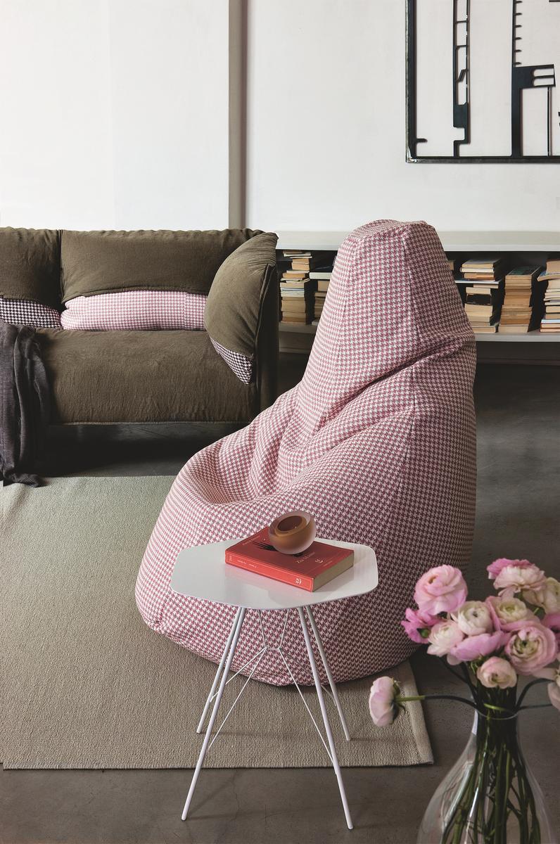 Upholstered fabric bean bag | Sacco by Zanotta
