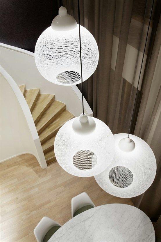 Glass-fibre pendant lamp | Non Random by Moooi