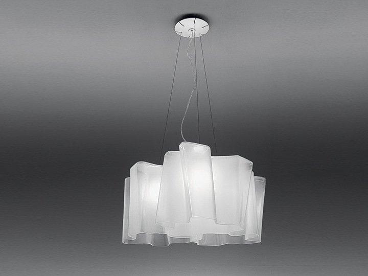 Blown glass pendant lamp | Logico 3x120° by Artemide