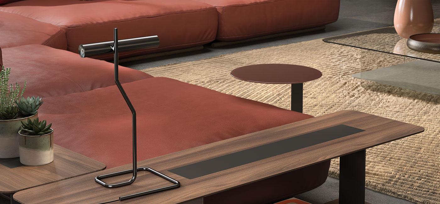 Adjustable metal table lamp | Colosseo by Natuzzi Italia