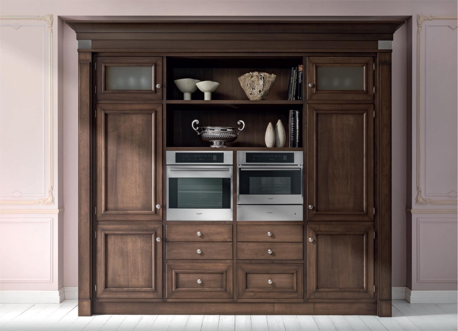 Veneer kitchen with handles FM bottega d'Arte Boston