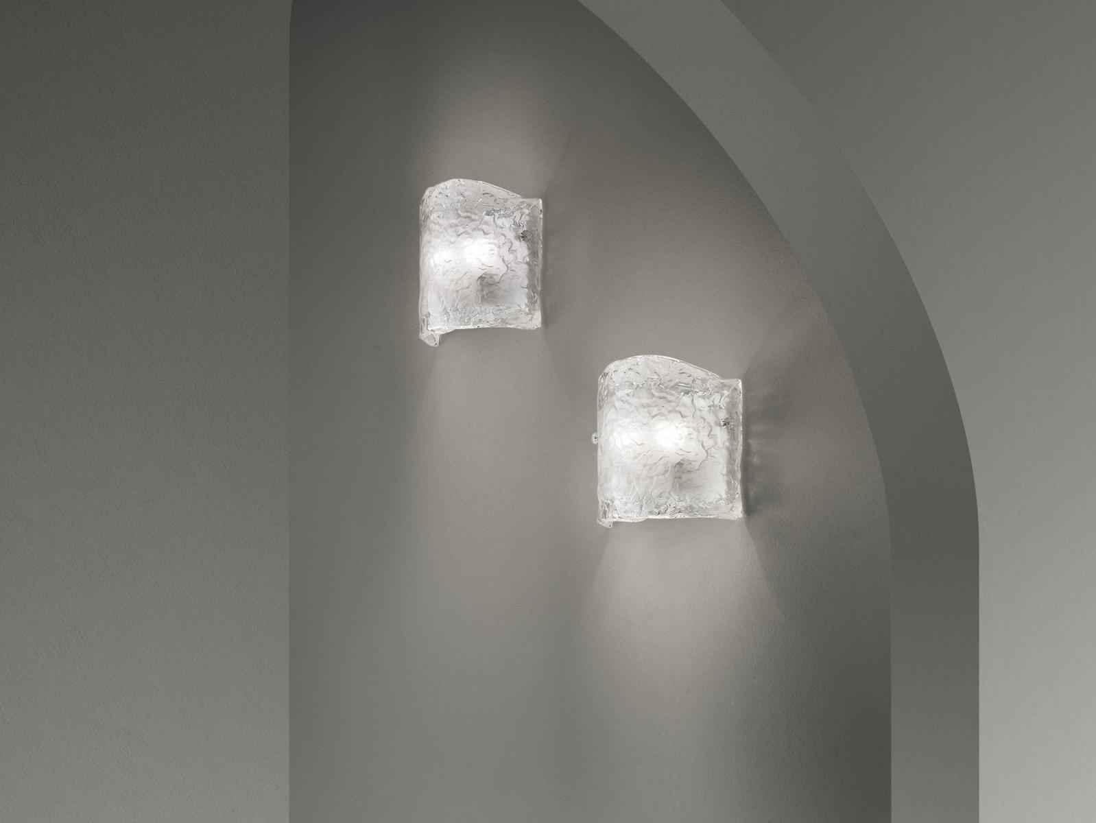 Glass wall light | Orseolo by Sylcom