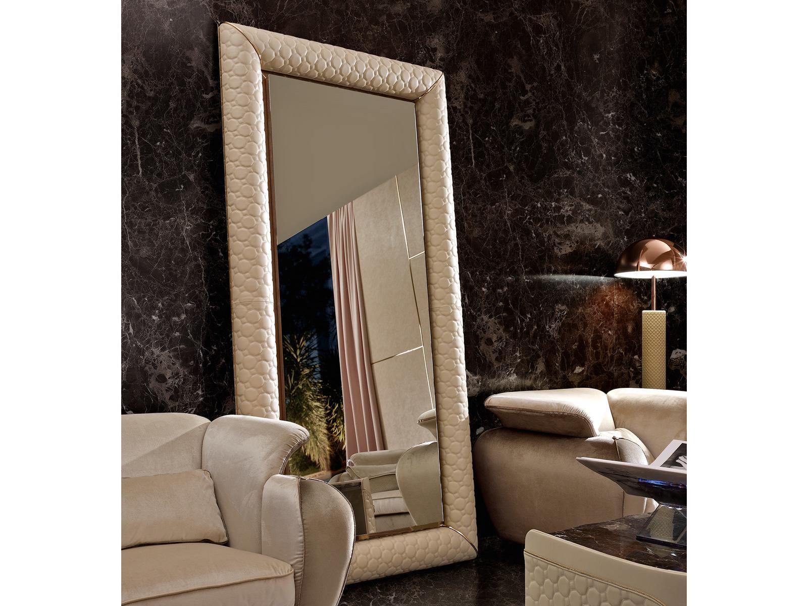 Freestanding rectangular framed mirror | Artur by Volpi