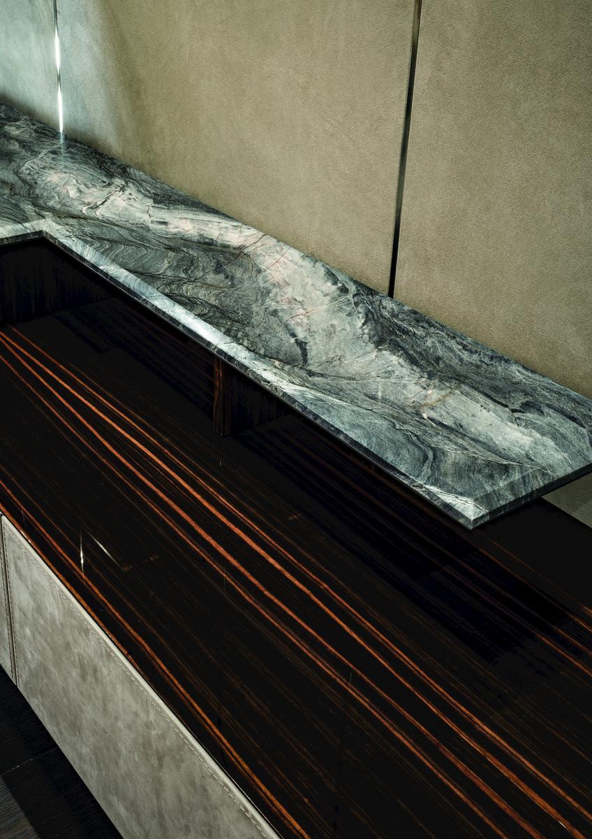 Modular metal sideboard with drawers | Neptune by Longhi