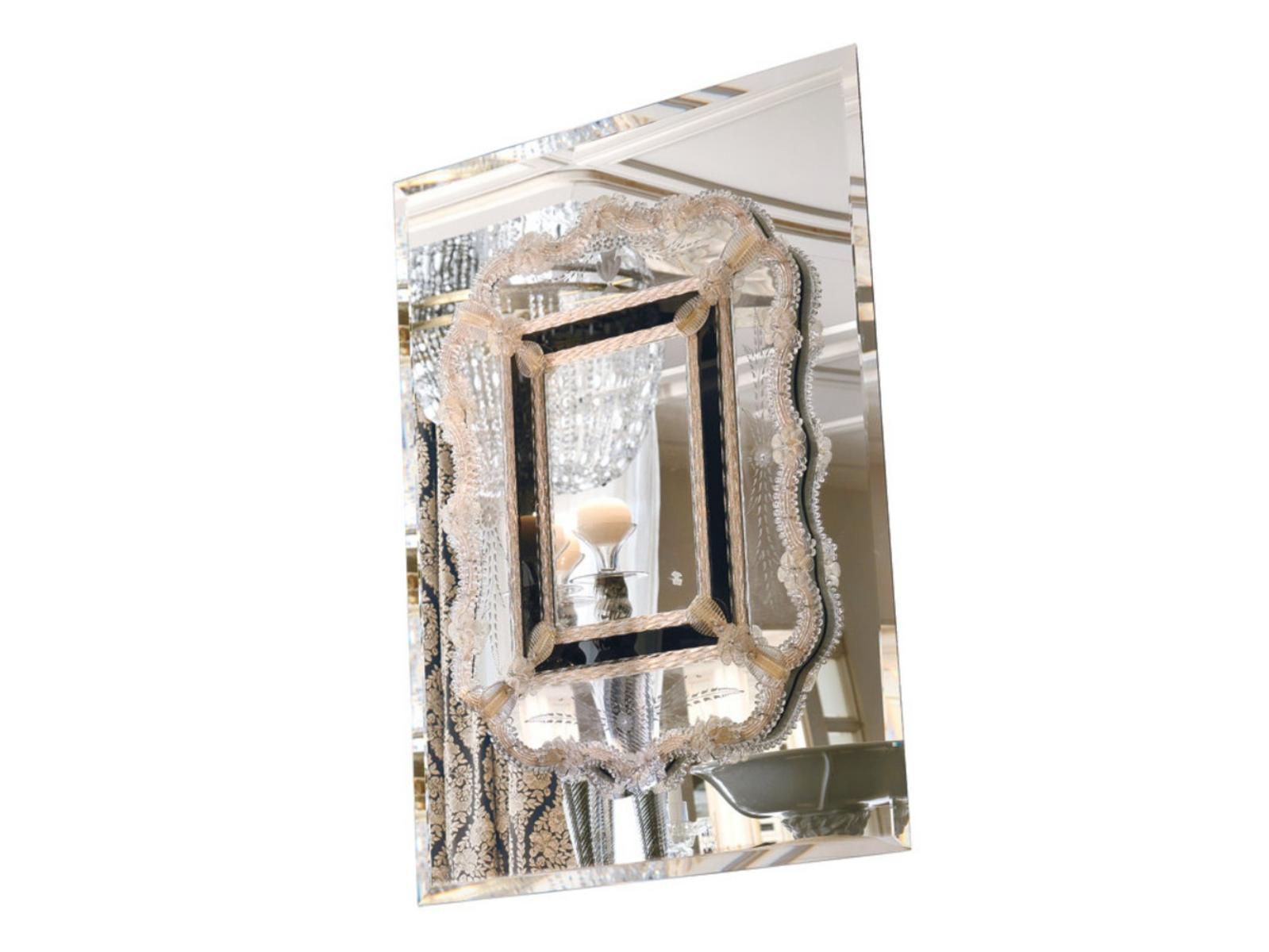 Rectangular wall-mounted glass mirror | Emozioni by Martini interiors