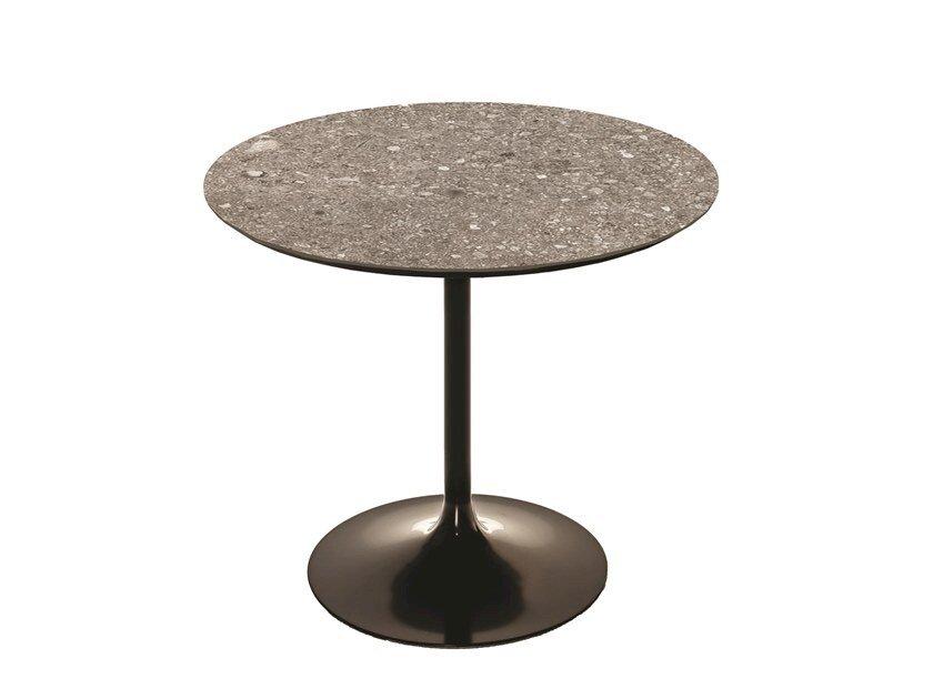 Round high side table | Flute by Sovet
