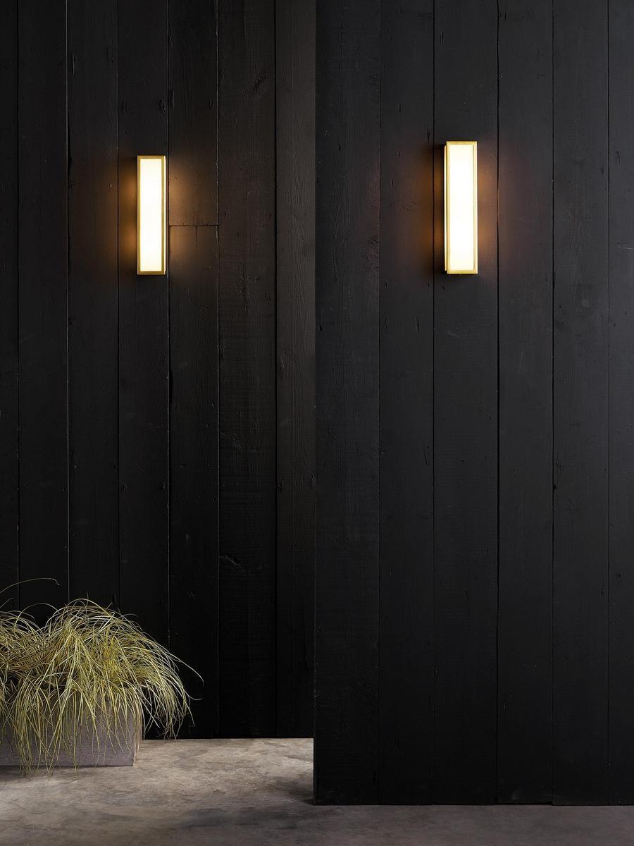 LED outdoor wall light made of brass and glass | Salerno by Astro lighting