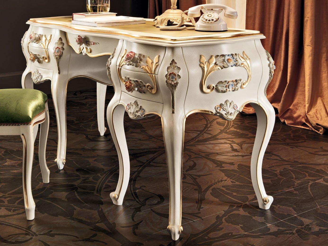 Solid wood writing desk with drawers | 11303 by Modenese Gastone