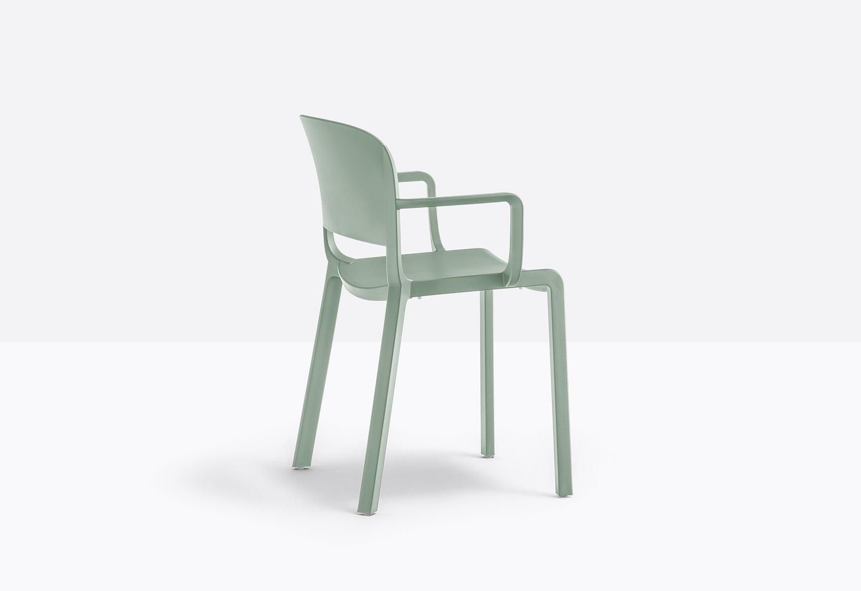 Polypropylene chair with armrests | Dome 265 by Pedrali