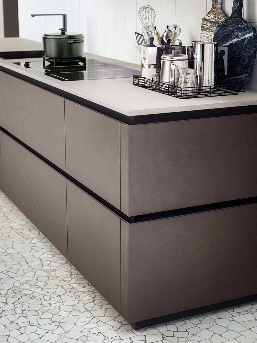 Fenix kitchen without handles ALF Valdesign Logica L40