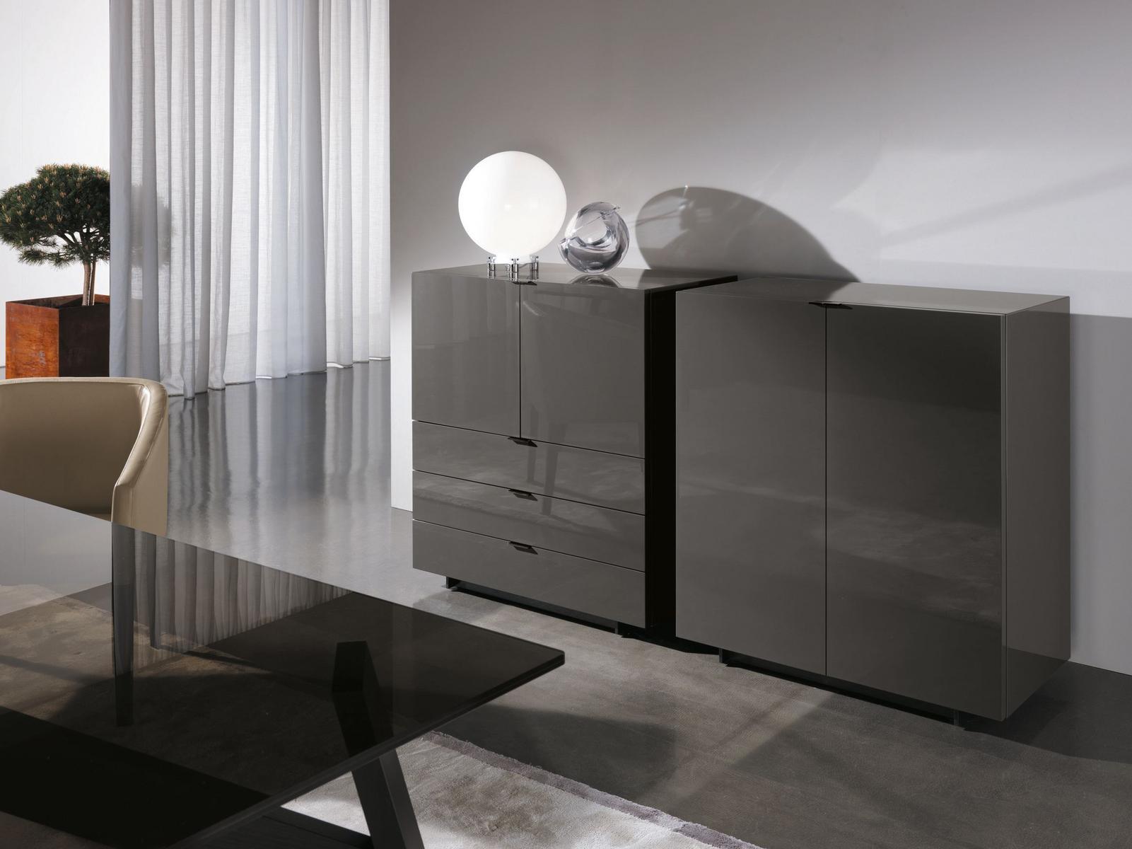 Highboard with doors with drawers | Harvey Line by Minotti