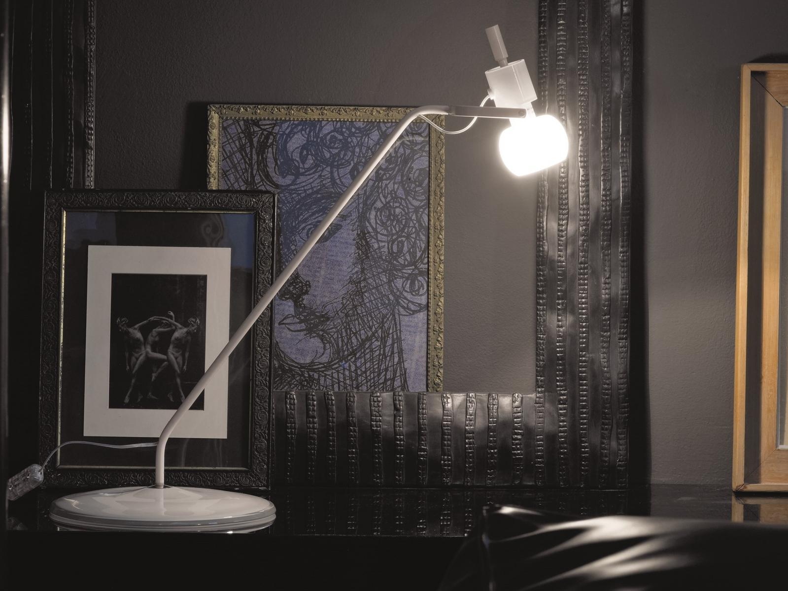 Adjustable glass table lamp | Vega Lt by Vistosi