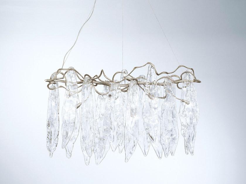 Handmade bronze pendant lamp | Niagara Ct3367/6 by Serip