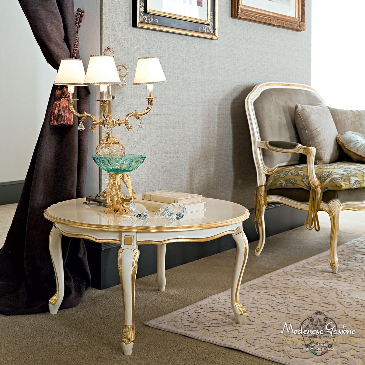 Round wooden coffee table for living room | 12634 by Modenese Gastone