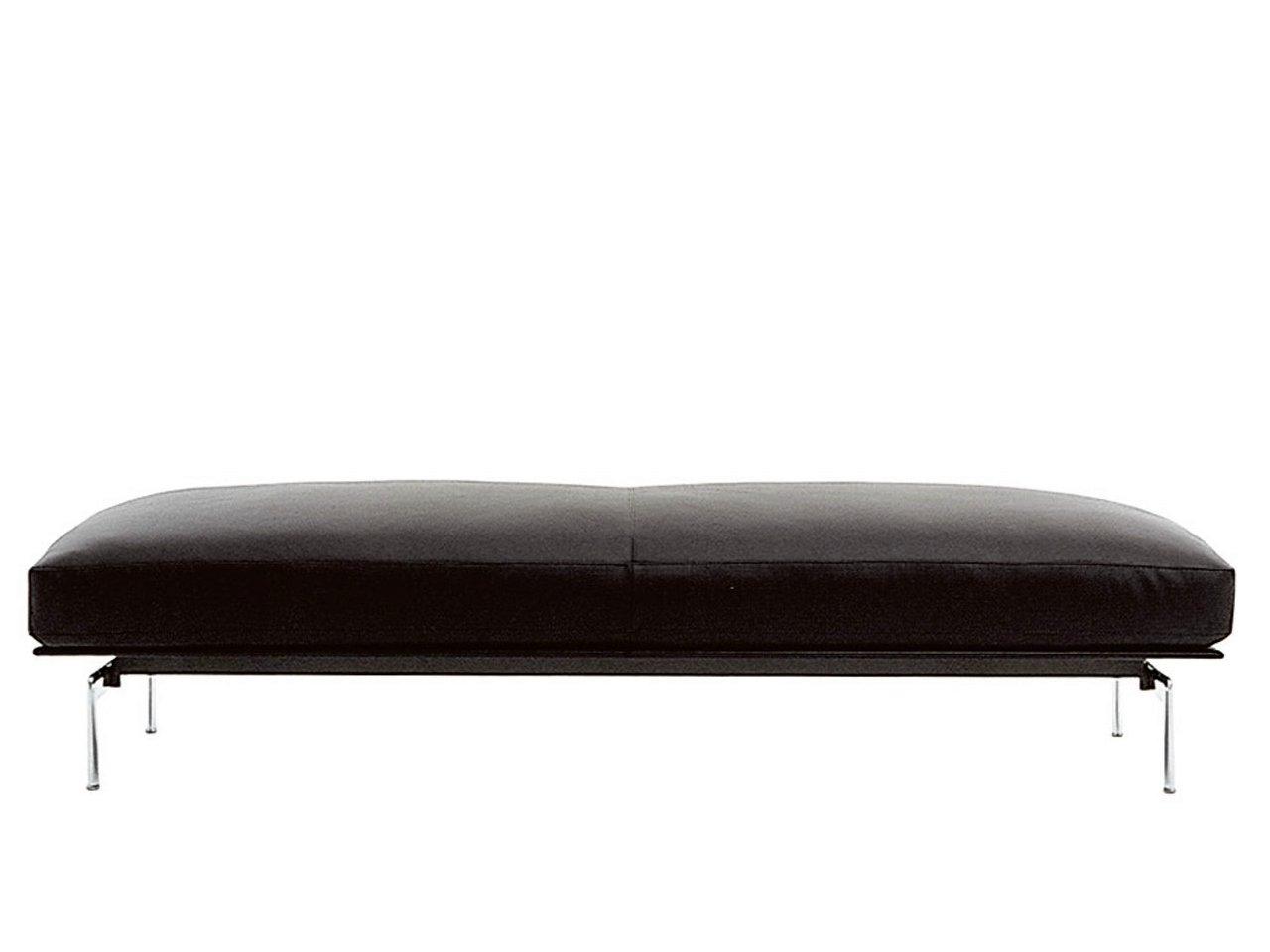 Rectangular leather pouf | Diesis by B&B Italia