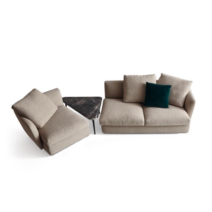 Sectional fabric sofa | Sloane by Molteni