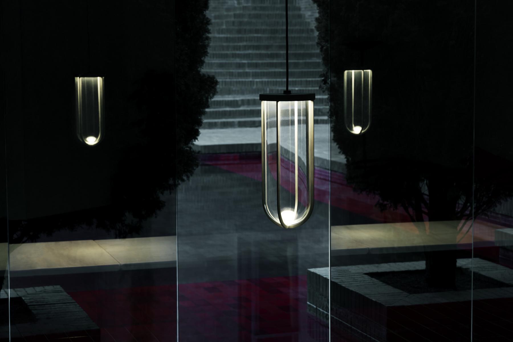 LED powder coated aluminium outdoor pendant lamp | In Vitro by Flos