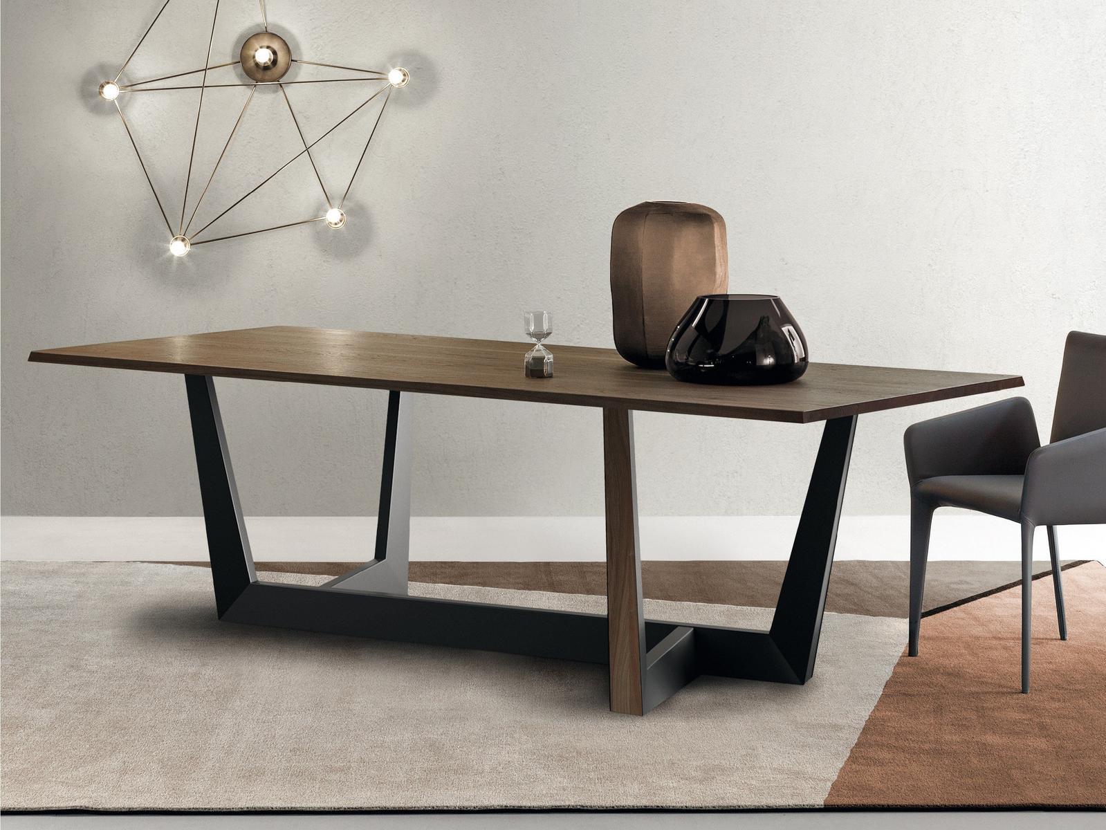 Rectangular wooden table | Art by Bonaldo
