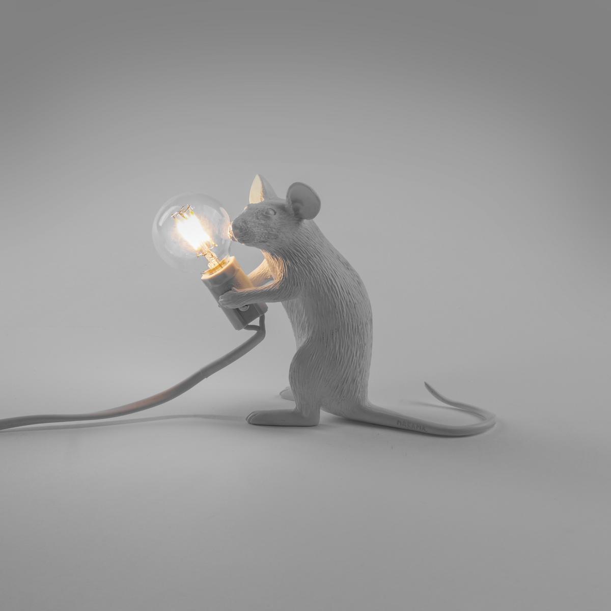 Resin table lamp | Mouse Lamp Sitting - Mac by Seletti