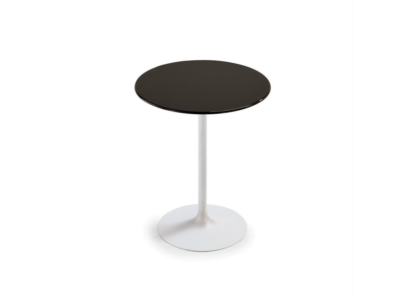 Round glass high table | Flute by Sovet