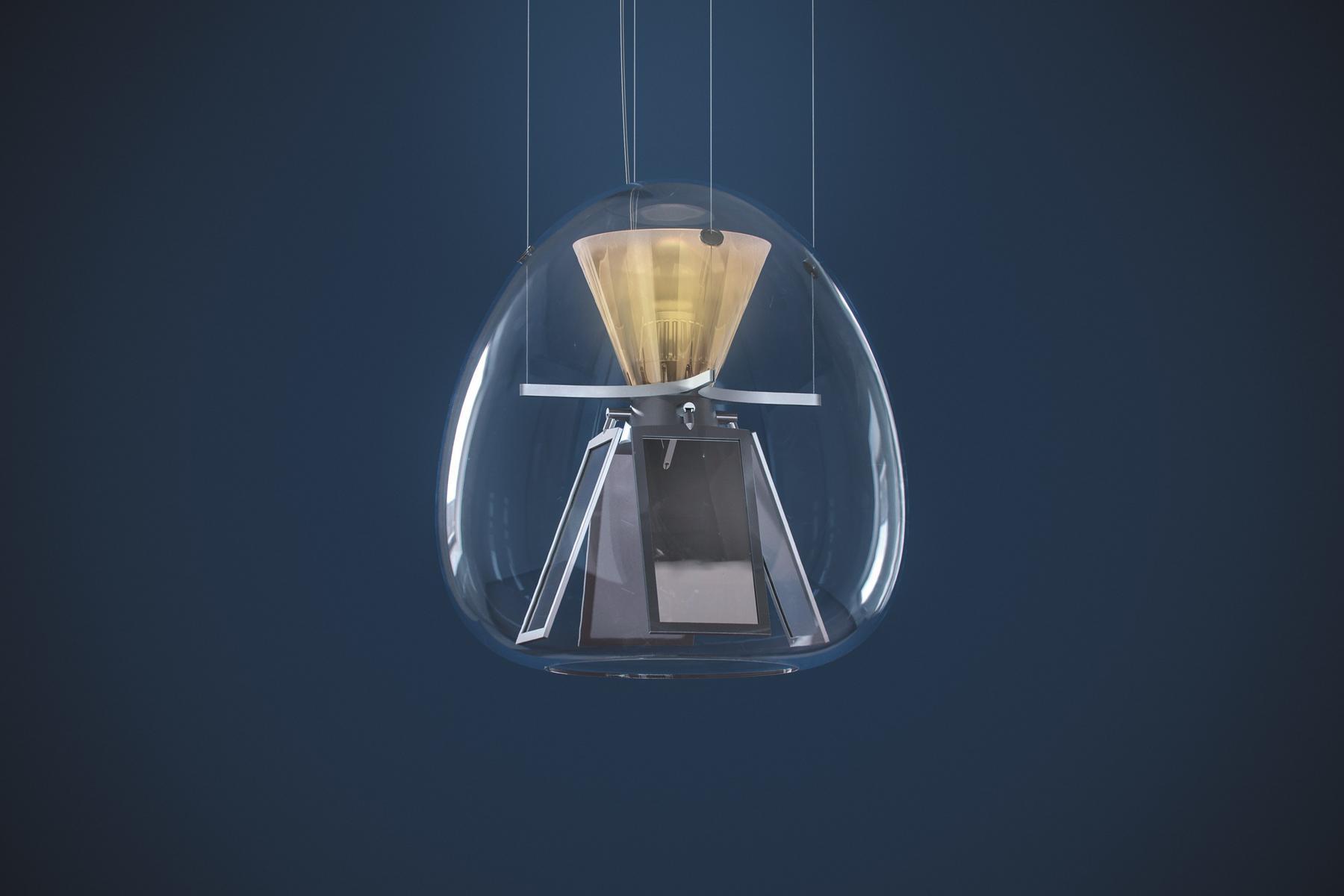 Direct light blown glass pendant lamp | Harry H. by Artemide