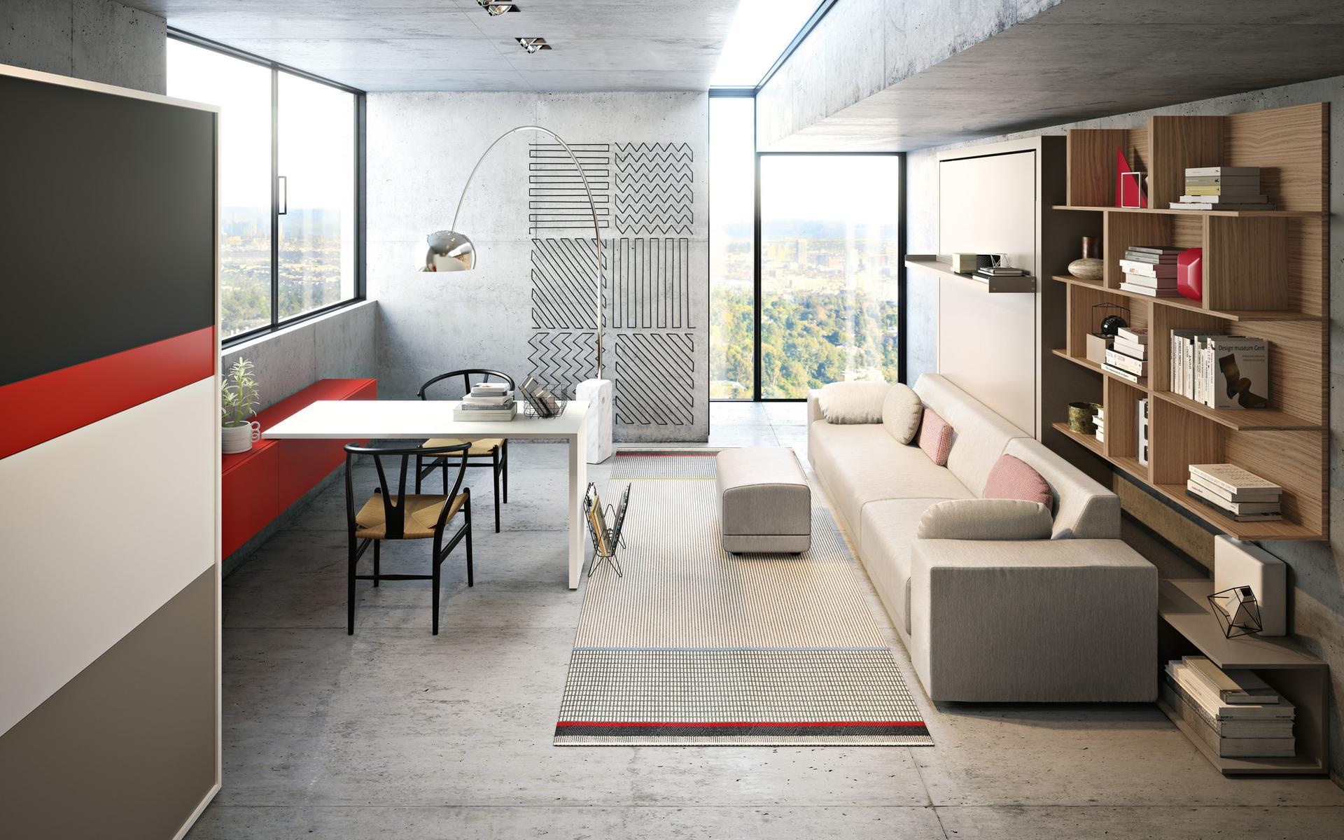 Convertible 4 seater fabric sofa | Oslo 301 by CLEI