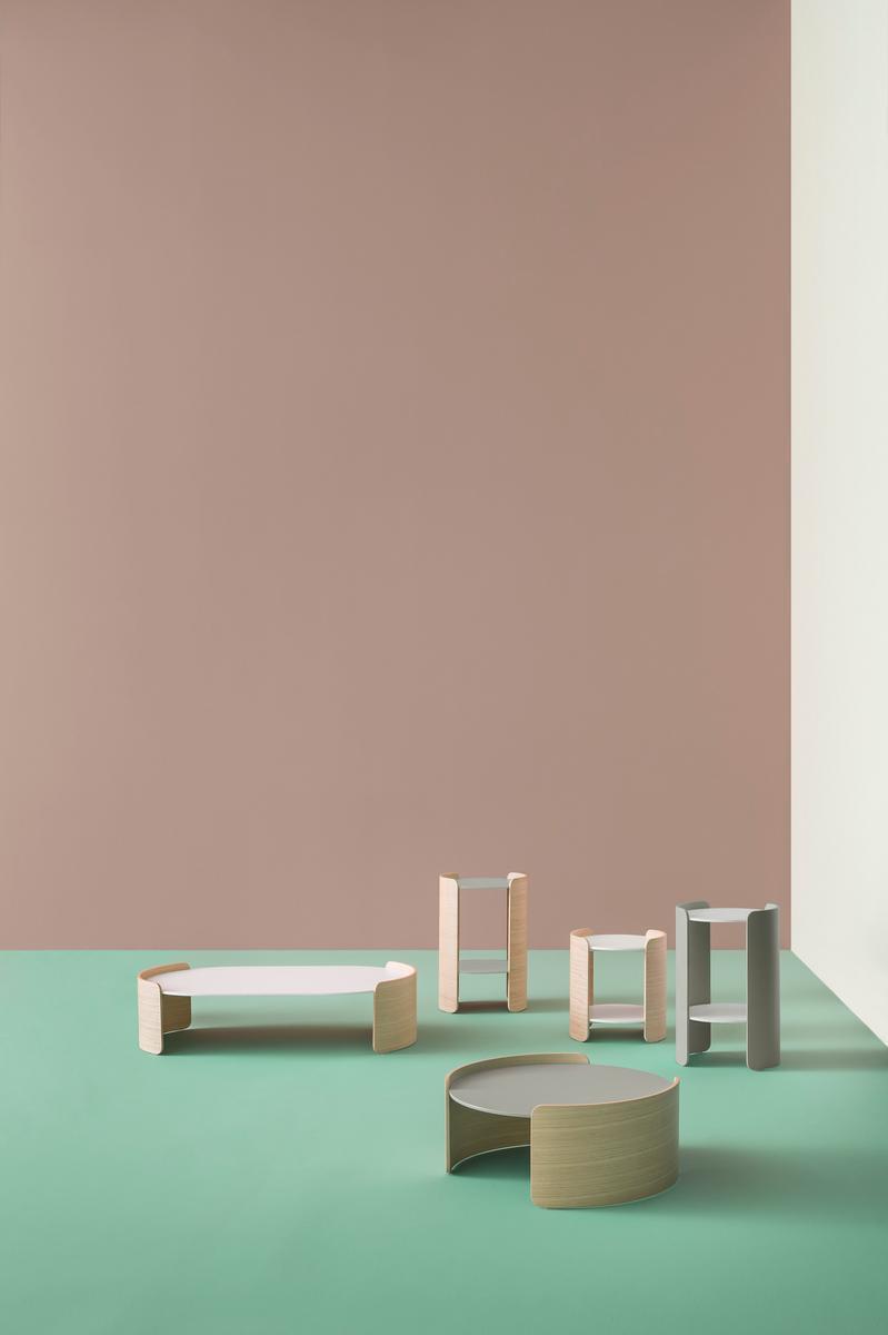 MDF bedside table for hotel rooms | Parenthesis P10001 by Pedrali