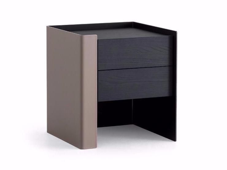 Rectangular bedside table with drawers | Chloe by Poliform