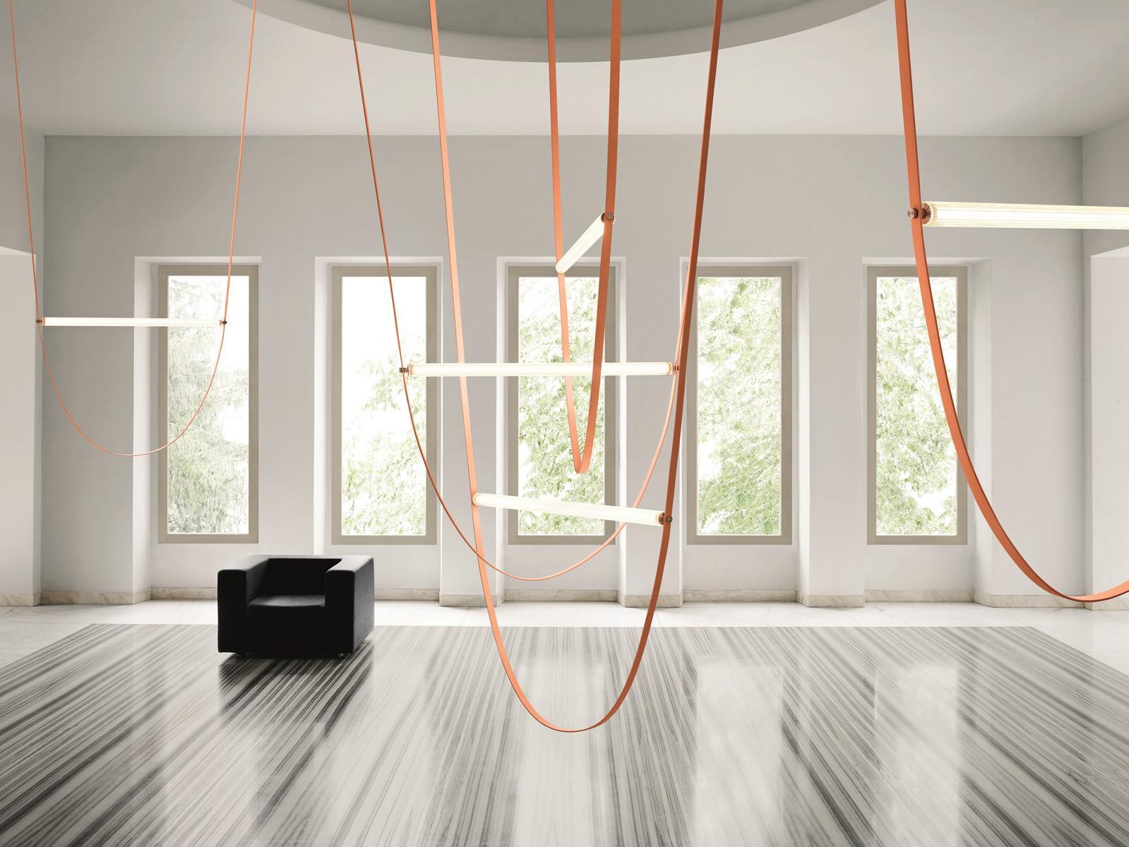 LED rubber and glass pendant lamp | Wireline by Flos