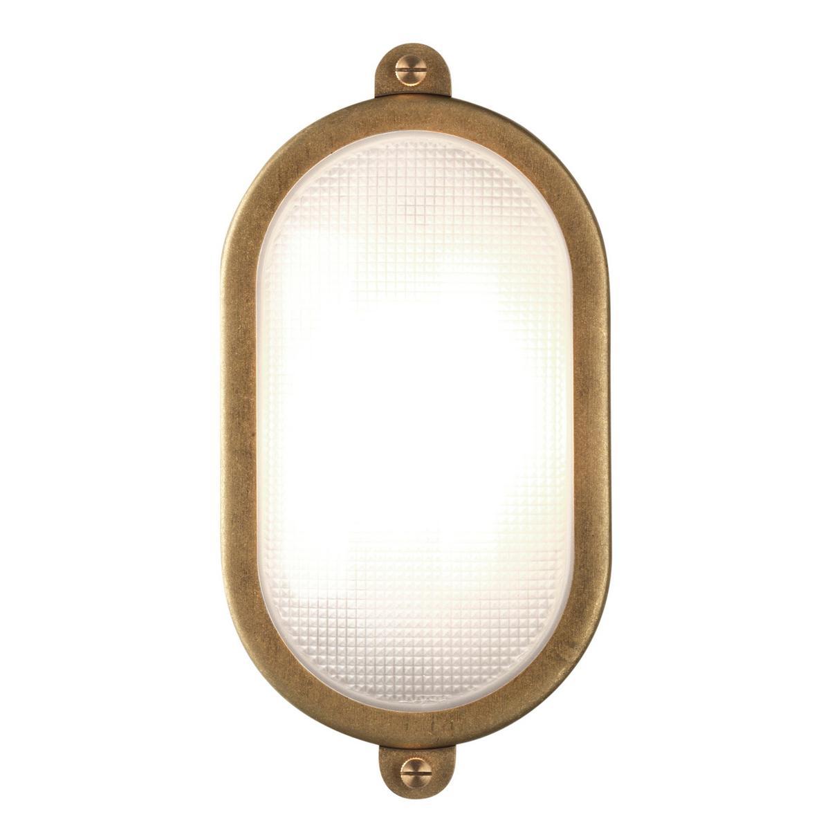 LED outdoor wall lamp in brass and glass | Malibù by Astro lighting